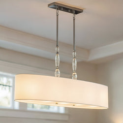 Urban Ambiance - Chandelier - UQL22061 Transitional Indoor Chandelier, 22''H x 42''W x 11''Dep, Polished Chrome Finish, Yarwell Collection - 