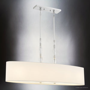 Urban Ambiance - Chandelier - UQL22061 Transitional Indoor Chandelier, 22''H x 42''W x 11''Dep, Polished Chrome Finish, Yarwell Collection - 