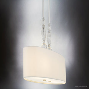 Urban Ambiance - Chandelier - UQL22061 Transitional Indoor Chandelier, 22''H x 42''W x 11''Dep, Polished Chrome Finish, Yarwell Collection - 