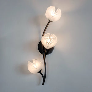 Urban Ambiance - Wall Sconce - UQL22094 Natural Indoor Wall Sconce, 24.25''H x 8''W x 7.5''Dep, Matte Black Finish, Alderwick Collection - 