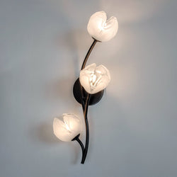 Urban Ambiance - Wall Sconce - UQL22094 Natural Indoor Wall Sconce, 24.25''H x 8''W x 7.5''Dep, Matte Black Finish, Alderwick Collection - 