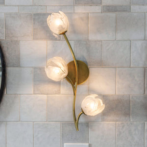 Urban Ambiance - Wall Sconce - UQL22095 Natural Indoor Wall Sconce, 24.25''H x 8''W x 7.5''Dep, Vintage Brass Finish, Alderwick Collection - 