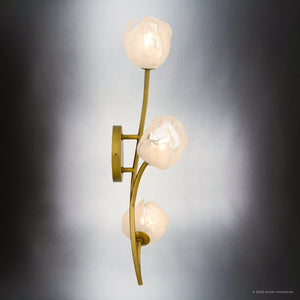 Urban Ambiance - Wall Sconce - UQL22095 Natural Indoor Wall Sconce, 24.25''H x 8''W x 7.5''Dep, Vintage Brass Finish, Alderwick Collection - 