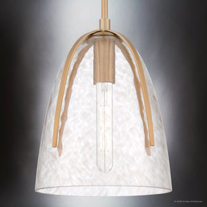 Urban Ambiance - Pendant - UQL22100 Modern Indoor Pendant, 13''H x 10''W x 10''Dep, Bronze Gold Finish, Flinton Collection - 