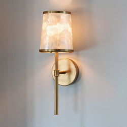Urban Ambiance - Wall Sconce - UQL22142 Transitional Indoor Wall Sconce, 16.25''H x 5.5''W x 6.25''Dep, Brushed Gold Finish, Evershaw Collection - 