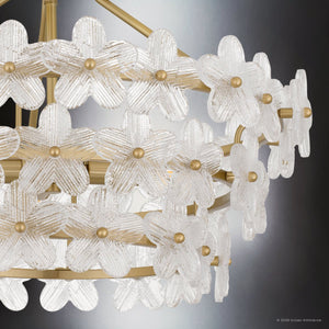 Urban Ambiance - Ceiling Light - UQL22150 Glam Indoor Ceiling Light, 13.5''H x 20.5''W x 20.5''Dep, Brushed Gold Finish, Rookleigh Collection - 