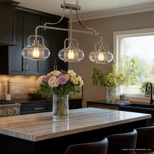 Urban Ambiance - Chandelier - UQL3380 Utilitarian Chandelier, 21.55