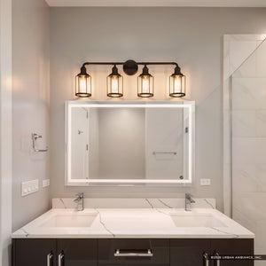 Urban Ambiance - Bath Vanity Light - UQL3500 Luxe Industrial Bath Vanity Light, 12