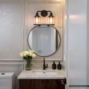 Urban Ambiance - Bath Vanity Light - UQL3502 Luxe Industrial Bath Vanity Light, 12