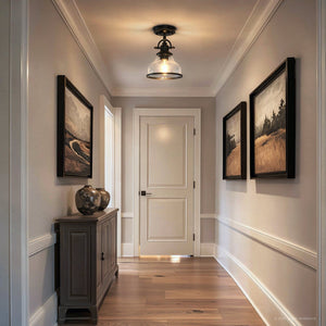 Urban Ambiance - Ceiling Light - UQL3662 Traditional Ceiling 10.5''H x 8''W, Parisian Bronze Finish, Pasadena Collection - 