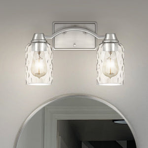 Urban Ambiance - Bath Light - UQL4420 Classic Indoor Bath Light, 9.00''H x 14.00''W x 6.50''D, Brushed Nickel Finish, Ravensburg Collection -