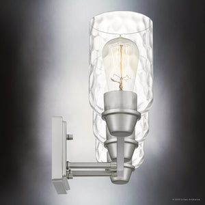 Urban Ambiance - Bath Light - UQL4421 Classic Indoor Bath Light, 9.00''H x 21.50''W x 6.50''D, Brushed Nickel Finish, Ravensburg Collection - 