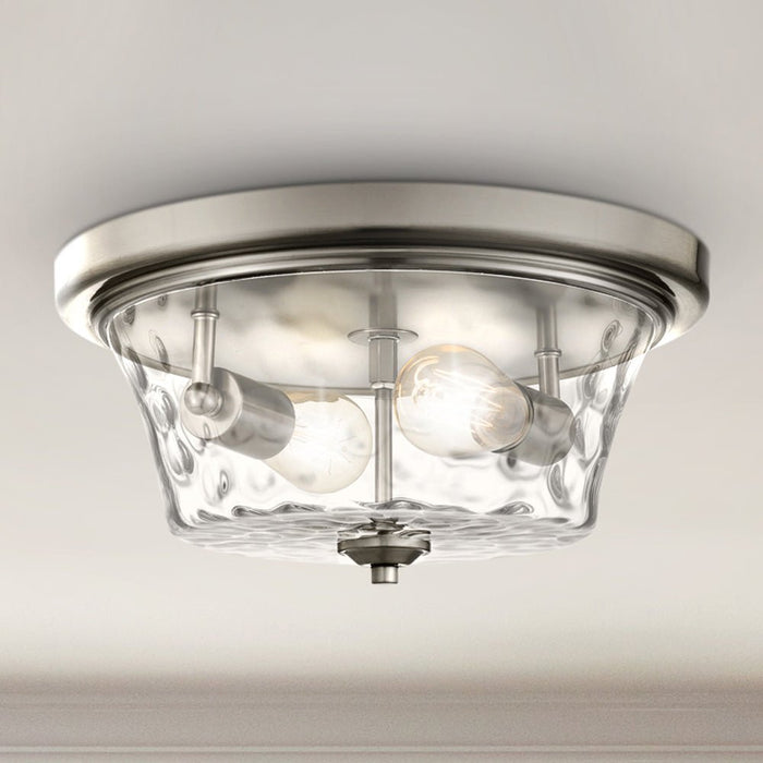 UQL4426 Contemporary Indoor Ceiling Light, 6.50''H x 14.00''W x 14.00''D, Brushed Nickel Finish, Ravensburg Collection