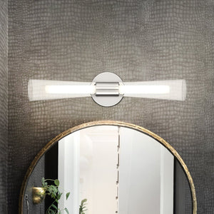 Urban Ambiance - Bath Light - UQL4440 Luxe Industrial Indoor Bath Light, 22.00''H x 5.00''W x 5.00''D, Polished Chrome Finish, Stanley Collection -