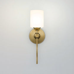 Urban Ambiance - Wall Sconce - UQL4460 Vintage Indoor Wall Sconce, 16.00''H x 5.00''W x 6.00''D, Weathered Brass Finish, Rialto Collection - 