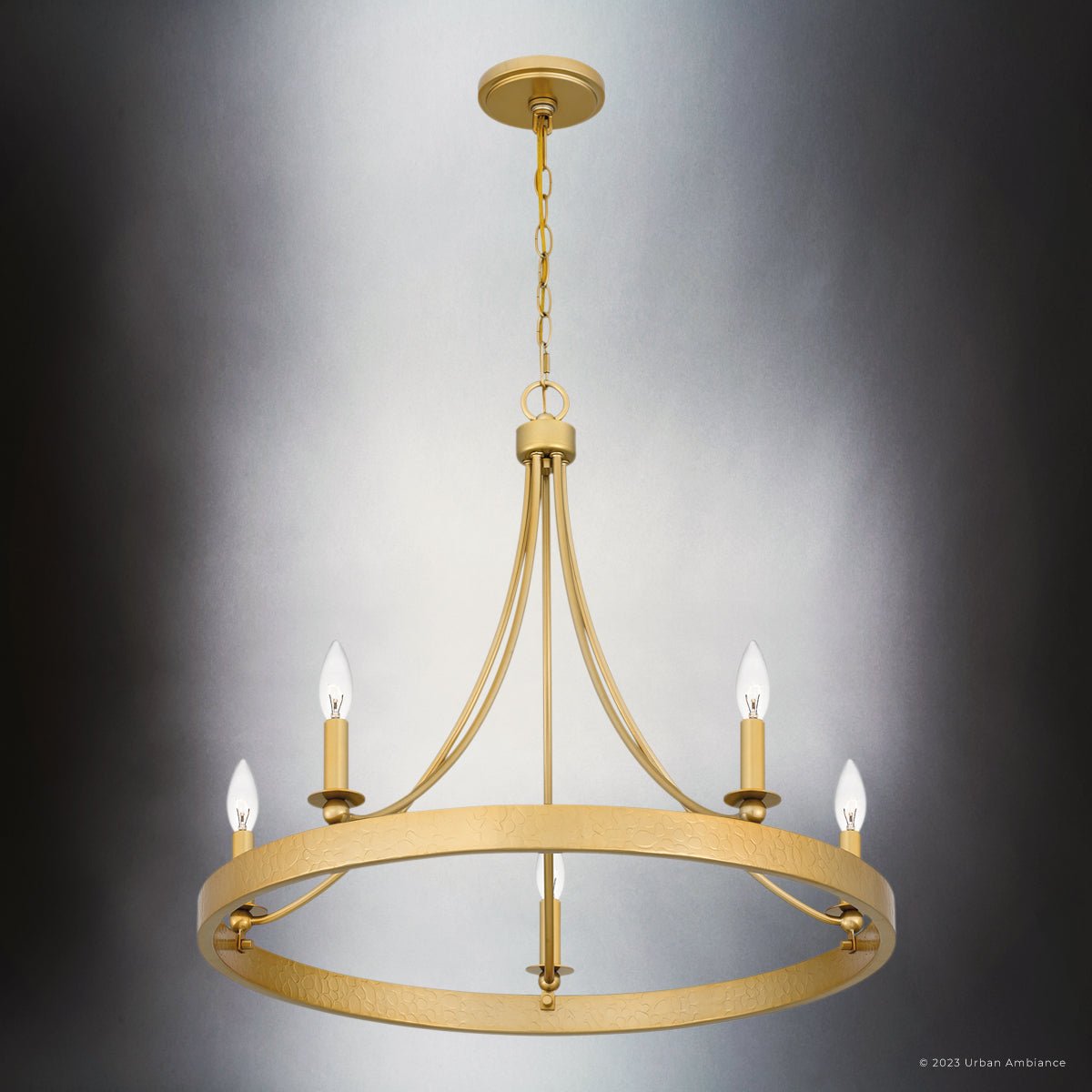 UQL4470 Transitional Indoor Chandelier, 22.75''H x 26.00''W
