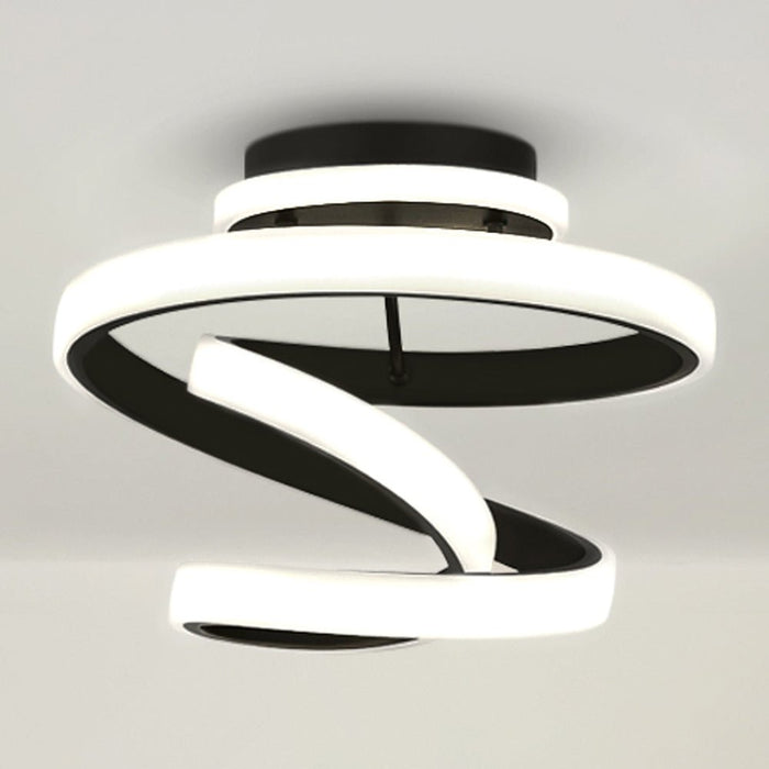 UQL4490 Modern Indoor Ceiling Light, 8.75''H x 13.00''W x 12.50''D, Matte Black Finish, Liverpool Collection