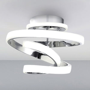 Urban Ambiance - Ceiling Light - UQL4491 Modern Indoor Ceiling Light, 8.75''H x 13.00''W x 12.50''D, Polished Chrome Finish, Liverpool Collection -