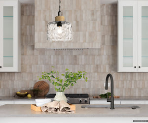 Urban Ambiance - Pendant - UQL4524 Natural Indoor Pendant, 14.75''H x 12.00''W x 12.00''D, Matte Black Finish, Lancaster Collection - 