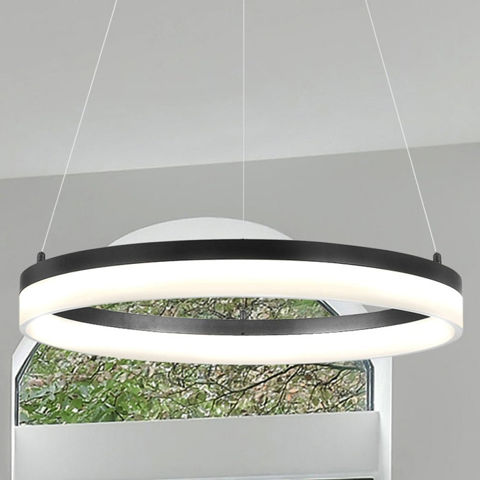 UQL4653 Casual Indoor Chandelier or Pendant, 2.75''H x 23.50''W x 23.50''D, Oil Rubbed Bronze Finish, Woodley Collection