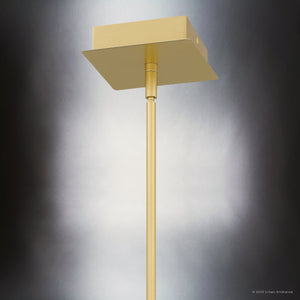 Urban Ambiance - Pendant - UQL4682 Cosmopolitan Indoor Pendant, 12.50''H x 11.75''W x 11.75''D, Soft Gold Finish, Menden Collection - 