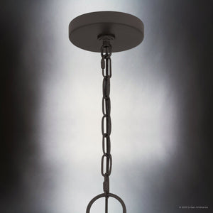 Urban Ambiance - Pendant - UQL4711 Mediterranean Indoor Pendant, 28.00''H x 16.25''W x 16.25''D, Old Bronze Finish, Cando Collection - 