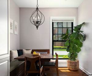 Urban Ambiance - Pendant - UQL4711 Mediterranean Indoor Pendant, 28.00''H x 16.25''W x 16.25''D, Old Bronze Finish, Cando Collection - 