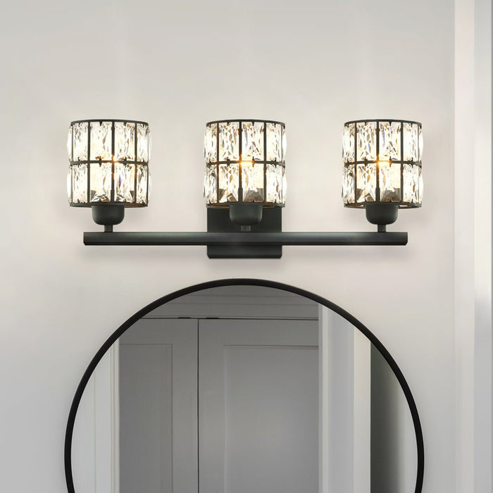 UQL4761 Cosmopolitan Indoor Bath Light, 8.00''H x 21.25''W x 6.25''D, Matte Black Finish, Casselton Collection