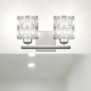Urban Ambiance - Bath Light - UQL4764 Cosmopolitan Indoor Bath Light, 8.00''H x 13.00''W x 6.25''D, Polished Chrome Finish, Casselton Collection - 