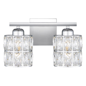 Urban Ambiance - Bath Light - UQL4764 Cosmopolitan Indoor Bath Light, 8.00''H x 13.00''W x 6.25''D, Polished Chrome Finish, Casselton Collection - 