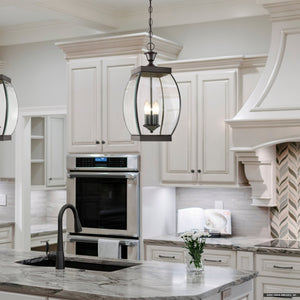 Urban Ambiance - Pendant - UQL4940 Transitional Indoor Pendant, 20.50''H x 9.00''W x 9.00''D, Medici Bronze Finish, Manchester Collection - 
