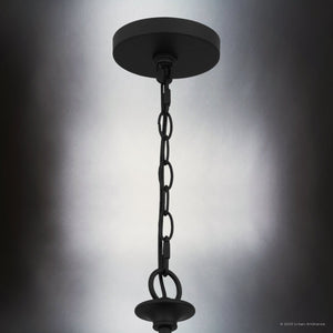 Urban Ambiance - Chandelier - UQL4989 Transitional Indoor Chandelier, 33.00''H x 32.00''W x 32.00''D, Matte Black Finish, Keswick Collection - 