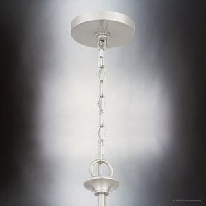 Urban Ambiance - Chandelier - UQL4992 Transitional Indoor Chandelier, 33.00''H x 32.00''W x 32.00''D, Brushed Nickel Finish, Keswick Collection - 