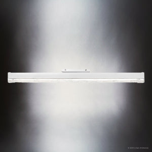 Urban Ambiance - Bath Light - UQL5203 Contemporary Indoor Bath Light, 5.00''H x 32.00''W x 3.75''D, Polished Chrome Finish, Riga Collection - 