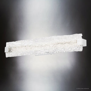 Urban Ambiance - Bath Light - UQL5203 Contemporary Indoor Bath Light, 5.00''H x 32.00''W x 3.75''D, Polished Chrome Finish, Riga Collection - 