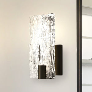 Urban Ambiance - Wall Sconce - UQL5204 Contemporary Indoor Wall Sconce, 12.00''H x 6.00''W x 3.75''D, Matte Black Finish, Riga Collection - 