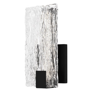 Urban Ambiance - Wall Sconce - UQL5204 Contemporary Indoor Wall Sconce, 12.00''H x 6.00''W x 3.75''D, Matte Black Finish, Riga Collection - 