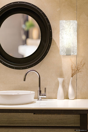 Urban Ambiance - Wall Sconce - UQL5205 Contemporary Indoor Wall Sconce, 12.00''H x 6.00''W x 3.75''D, Polished Chrome Finish, Riga Collection - 