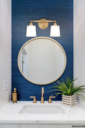 Urban Ambiance - Bath Light - UQL5310 Classic Indoor Bath Light, 8.5''H x 16''W x 6.5''D, Bronze Gold Finish, Maddock Collection - 