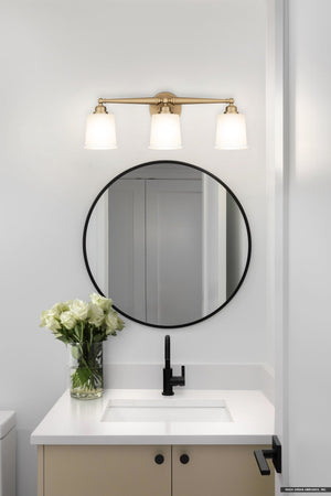 Urban Ambiance - Bath Light - UQL5311 Classic Indoor Bath Light, 8.5''H x 24''W x 6.5''D, Bronze Gold Finish, Maddock Collection - 