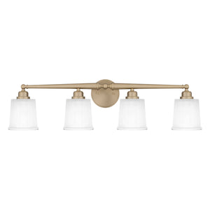 Urban Ambiance - Bath Light - UQL5312 Classic Indoor Bath Light, 8.5''H x 32''W x 6.5''D, Bronze Gold Finish, Maddock Collection - 
