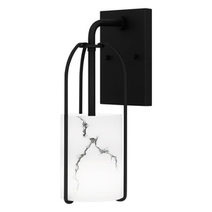 Urban Ambiance - Wall Sconce - UQL5352 Transitional Indoor Wall Sconce, 13.5''H x 4.5''W x 6.5''D, Matte Black Finish, Kempten Collection - 