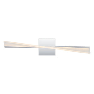 Urban Ambiance - Bath Light - UQL5380 Contemporary Indoor Bath Light, 4.75''H x 23.5''W x 4.25''D, Polished Chrome Finish, Waverley Collection - 