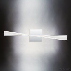 Urban Ambiance - Bath Light - UQL5380 Contemporary Indoor Bath Light, 4.75''H x 23.5''W x 4.25''D, Polished Chrome Finish, Waverley Collection - 