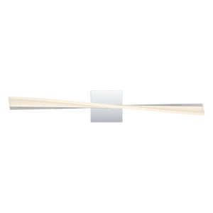 Urban Ambiance - Bath Light - UQL5381 Contemporary Indoor Bath Light, 4.75''H x 28''W x 4.25''D, Polished Chrome Finish, Waverley Collection - 