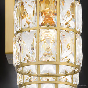 Urban Ambiance - Bath Light - UQL5402 Glam Indoor Bath Light, 8''H x 29.5''W x 6.25''D, Aged Brass Finish, Casselton Collection - 
