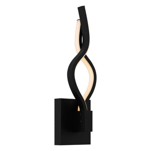 Urban Ambiance - Wall Sconce - UQL5430 Contemporary Indoor Wall Sconce, 15.75''H x 4.5''W x 3.5''D, Matte Black Finish, Medina Collection - 
