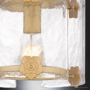 Urban Ambiance - Pendant - UQL5440 Cosmopolitan Indoor Pendant, 8.25''H x 9''W x 9''D, Light Gold Finish, Crary Collection - 