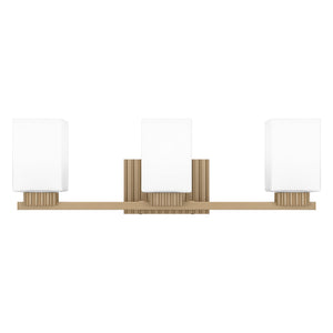 Urban Ambiance - Bath Light - UQL5451 Posh Indoor Bath Light, 7.25''H x 23''W x 6.5''D, Bronze Gold Finish, Valletta Collection - 