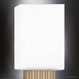 Urban Ambiance - Bath Light - UQL5452 Posh Indoor Bath Light, 7.25''H x 32''W x 6.5''D, Bronze Gold Finish, Valletta Collection - 